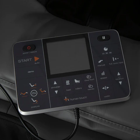 Showing Zero Gravity Chair control panel