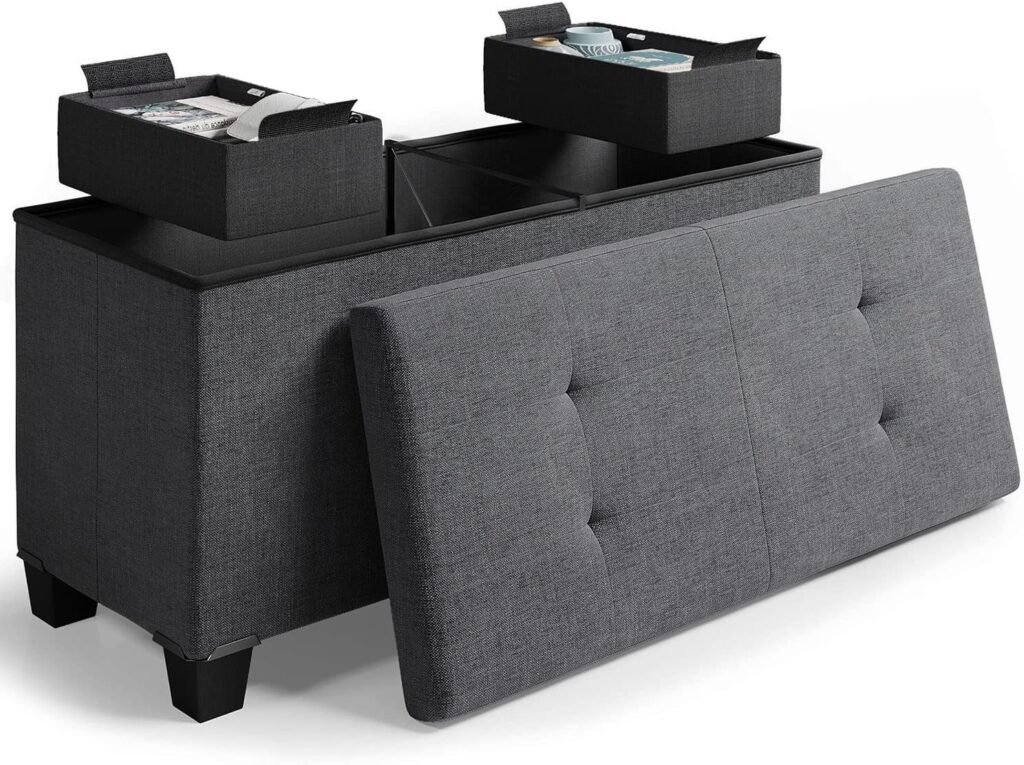 Ottoman with storage compartments